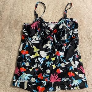 Floral Tankini Swim Top